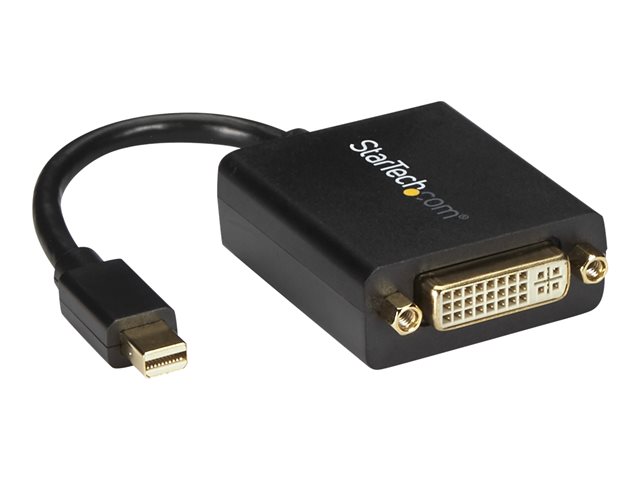StarTech.com Mini DisplayPort to DVI Adapter - 1920x1200 ? Thunderbolt 2 ? mDP to DVI Converter for Your Mini DP MacBook or PC (MDP2DVI) - DVI adapter - Mini DisplayPort (M) to DVI-I (F) - 10.2 cm - black - for P/N: DP2MDPMF3, DVIDDMM1, DVIDDMM10M, DVIDDMM25, DVIDDMM2M, DVIDDMM3M, DVIDDMM5M