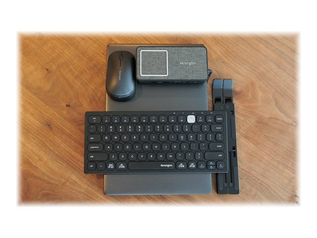 Kensington SureTrack Dual Wireless Mouse - Mouse - optical - 4 buttons - wireless - 2.4 GHz, Bluetooth 5.0 LE, Bluetooth 3.0 - USB wireless receiver - black