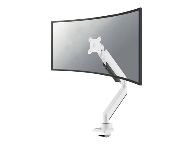 Neomounts NM-D775PLUS - Mounting kit - full-motion - for LCD display - aluminium - white - screen size: 10\"-49\" - clamp mountable, grommet, desk-mountable