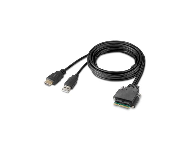 Belkin Modular Secure Single Head - KVM switch - 2 x KVM port(s) - 1 local user - desktop - TAA Compliant