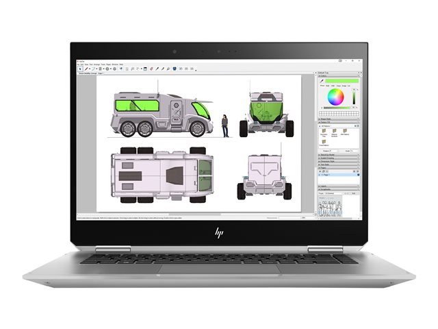 HP ZBook Studio x360 G5 Mobile Workstation - Flip design - Xeon E-2176M / 2.7 GHz - Win 10 Pro 64-bit - 32 GB RAM - 512 GB SSD NVMe, TLC - 15.6\" IPS touchscreen 3840 x 2160 (Ultra HD 4K) - Quadro P1000 / UHD Graphics P630 - Wi-Fi, Bluetooth - kbd: Belgium