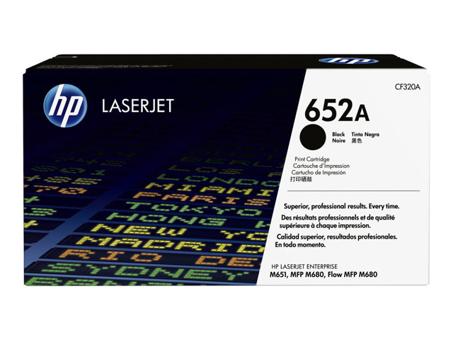 HP 652A - Black - original - LaserJet - toner cartridge (CF320A) - for Color LaserJet Enterprise MFP M680, LaserJet Enterprise Flow MFP M680