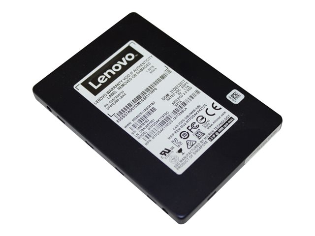 Lenovo ThinkSystem 5200 Entry - SSD - encrypted - 960 GB - hot-swap - 2.5\" - SATA 6Gb/s - 256-bit AES - for ThinkAgile VX 1SE Certified Node, ThinkAgile VX1320 Appliance, ThinkSystem SR670