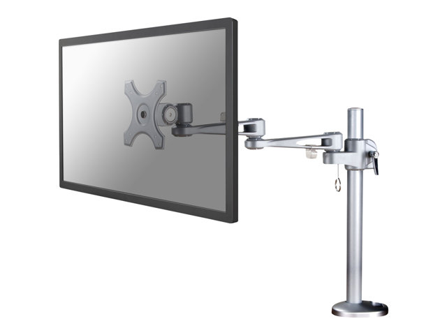 Neomounts FPMA-D935G - Mounting kit - full-motion - for LCD display - silver - screen size: 10\"-30\" - grommet, desk-mountable