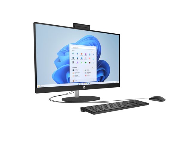 HP 27-cr0048nb - All-in-one Core i7 1355U / up to 5 GHz - RAM 16 GB - SSD 1 TB - NVMe - Intel Iris Xe Graphics - Gigabit Ethernet, IEEE 802.11ax (Wi-Fi 6), Bluetooth 5.3 - Win 11 Home - monitor: LED 27\" 1920 x 1080 (Full HD) - keyboard: Belgium - jet