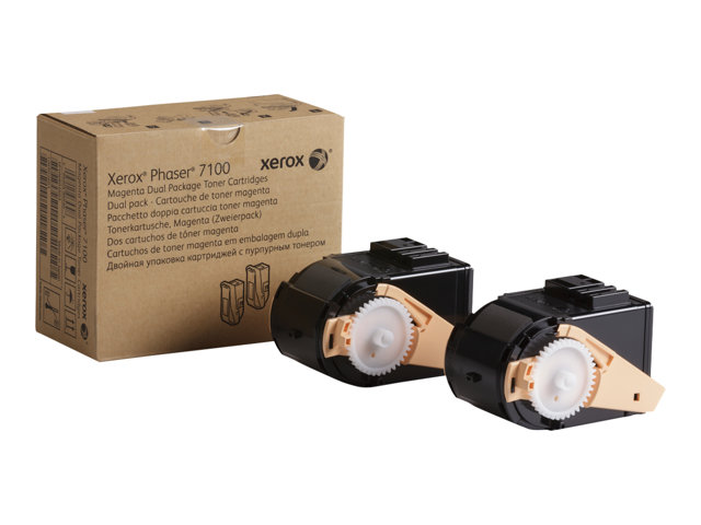 Xerox Phaser 7100 - 2-pack - high capacity - magenta - original - toner cartridge - for Phaser 7100/NM, 7100DN, 7100N, 7100V_DN, 7100V_NC