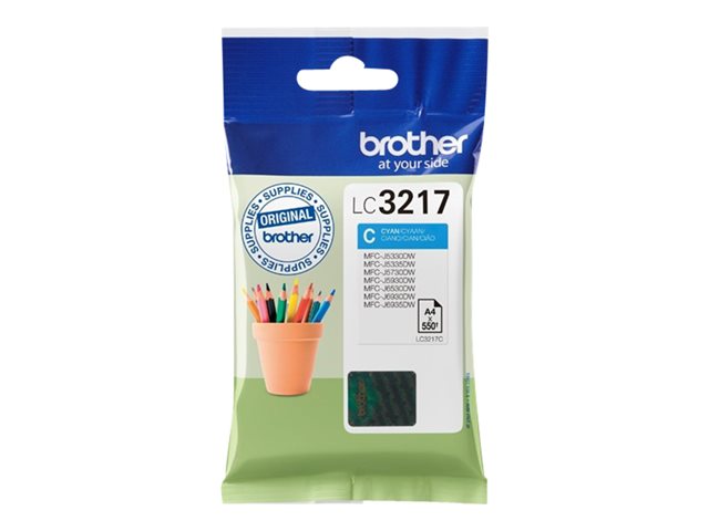 Brother LC3217C - Cyan - original - ink cartridge - for INKvestment Business Smart Plus MFC-J5930, INKvestment Business Smart Pro MFC-J6935