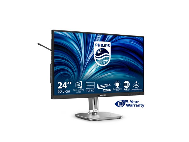 24\", FHD, 120Hz, HAS, PS/LS, AntiBL (HW), USB: 3A+1C(15W), 2x2W Speakers
