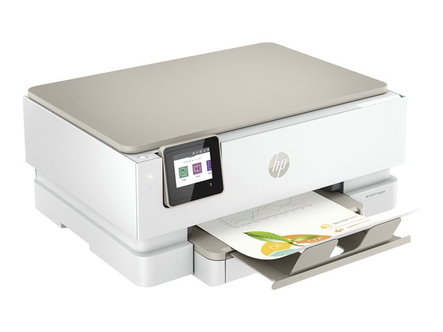 HP ENVY Inspire 7220e All-in-One - Multifunction printer - colour - ink-jet - 216 x 297 mm (original) - A4/Legal (media) - up to 13 ppm (copying) - up to 15 ppm (printing) - 125 sheets - USB 2.0, Wi-Fi(ac), Bluetooth - portobello - with HP 1 Year Ext