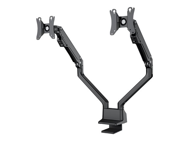 Neomounts by Newstar FPMA-D750DBLACK2 - Mounting kit (desk mount) - full-motion - for 2 LCD displays - black - screen size: 10\"-32\" - clamp mountable, grommet