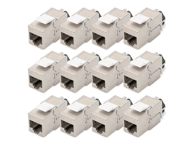 CAT 6A Keystone Jack shielded 12 pcs. to