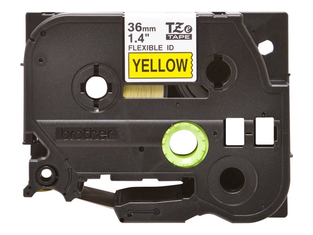P-Touch TZE-FX661 black on yellow 36mm