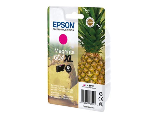 Epson 604XL - 4 ml - XL - magenta - original - blister - ink cartridge - for EPL 4200, Stylus Photo 2200, WorkForce WF-2950DWF