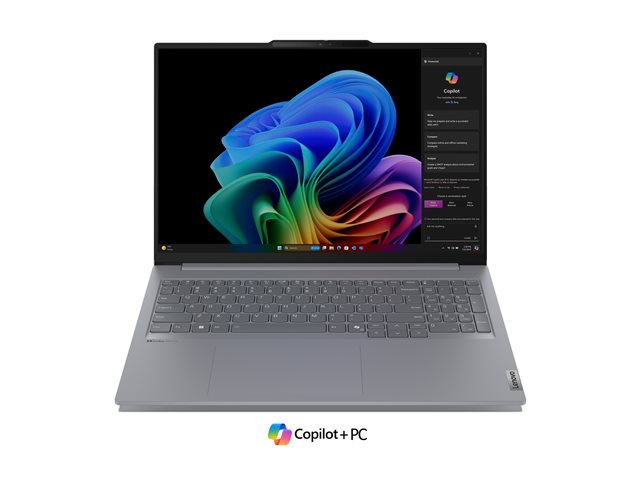 Lenovo ThinkBook 16 G7 QOY 21NH - Snapdragon X Plus - X1P-42-100 / up to 3.4 GHz - Win 11 Pro (on ARM) - Qualcomm Adreno - 16 GB RAM - 512 GB SSD NVMe - 16\" IPS 1920 x 1200 - Bluetooth, Wi-Fi 7 - dual tone luna grey - kbd: Belgium - with 2 Years Leno