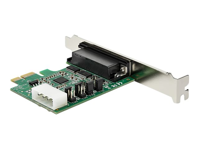 StarTech.com 4-port PCI Express RS232 Serial Adapter Card, PCIe RS232 Serial Host Controller Card, PCIe to Serial DB9 Card, 16950 UART, Desktop Expansion Card, Windows, macOS, Linux - Full/Low-Profile Brackets (PEX4S953) - Serial adapter - PCIe - RS-232 x 4