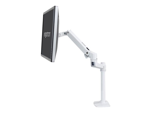 Ergotron LX - Mounting kit (articulating arm) - for Monitor - aluminium, steel - white - screen size: up to 32\" - desk-mountable
