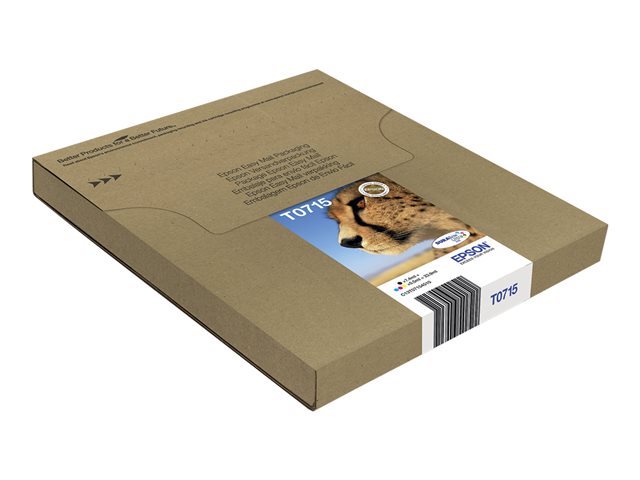 Epson T071 Easy Mail Packaging - 4-pack - 23.9 ml - black, yellow, cyan, magenta - original - box - ink cartridge - for Stylus DX9400, SX115, SX210, SX215, SX218, SX415, SX515, SX610, Stylus Office BX310, BX610