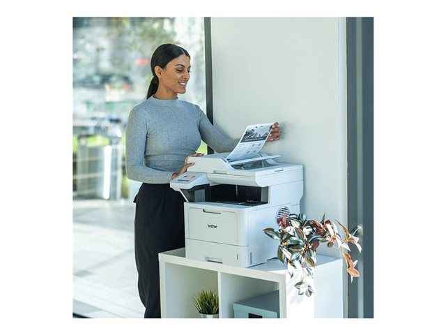 Brother DCP-L5510DW - Multifunction printer - B/W - laser - A4/Legal (media) - up to 48 ppm (copying) - up to 48 ppm (printing) - 250 sheets - NFC, USB 2.0, USB 2.0 host, Gigabit LAN, Wi-Fi(n)