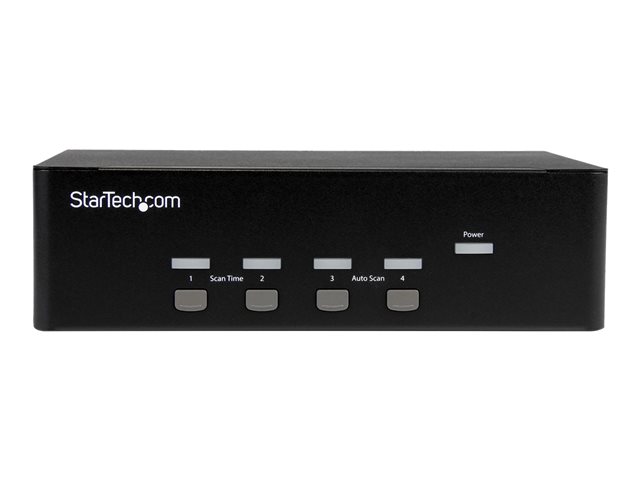StarTech.com 4 Port VGA KVM Switch - Dual VGA - Hot-key & Audio Support - 1920x1200 KVM Switch - KVM Video Switch (SV431DVGAU2A) - KVM / audio / USB switch - 4 x KVM / audio / USB - 1 local user - desktop - for P/N: SV431RACK, SVA12M2NEUA, SVA12M5NA