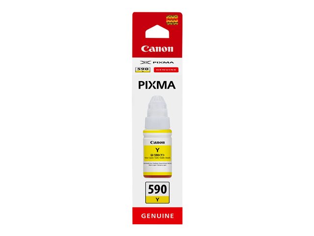 Canon GI 590 Y - 70 ml - yellow - original - ink refill - for PIXMA G1500, G1501, G1510, G2500, G2501, G2510, G3500, G3501, G3510, G4410, G4500, G4511