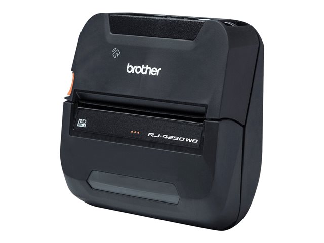 Brother RuggedJet RJ-4250WB - Label printer - direct thermal - Roll (11.3 cm) - 203 dpi - up to 127 mm/sec - USB 2.0, Wi-Fi(n), NFC, Bluetooth 4.2