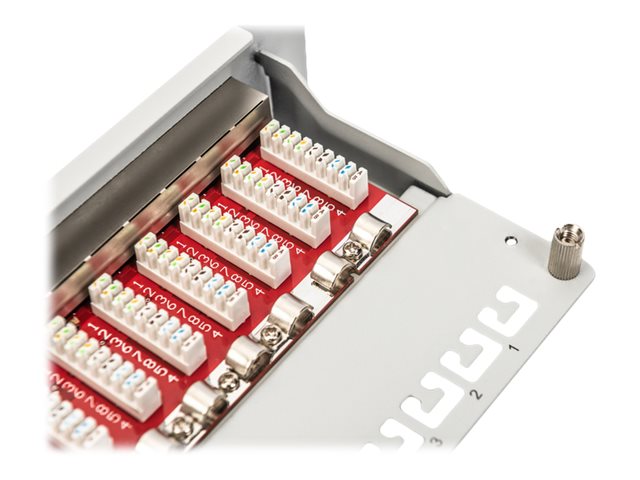 CAT 6A Patch Panel shielded 12-Port labe
