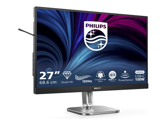 27B2U4601 27i IPS USB-C Docking QHD PowerSensor 4ms 2560x1440@120 Hz Wid 16/9 USB-C -DP-HDMI-Dpout RJ45-4xUSB 3.2 Brightness 350 cd/m S Contrastratio 50M:1 View