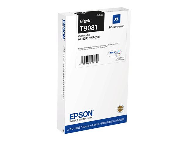 Epson T9081 - 100 ml - XL - black - original - box - ink cartridge