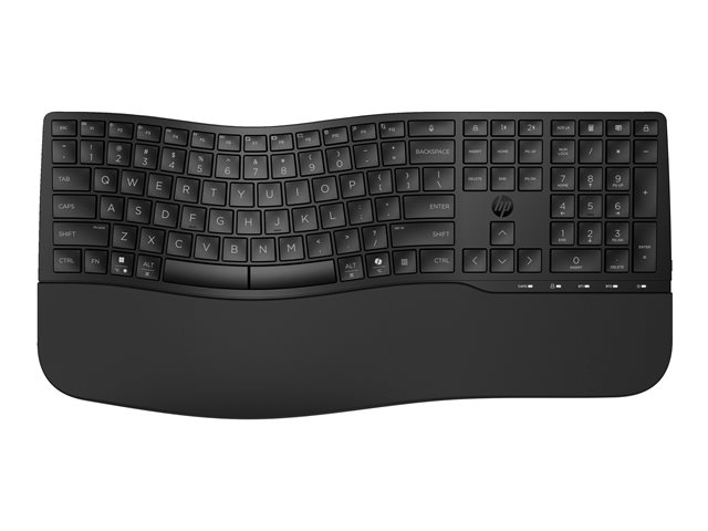 HP 685 - Keyboard - dual mode, 3-zone layout, multi-device, 23 programmable keys, OS Auto-Detection, low profile key travel - 100% - full size - wireless - 2.4 GHz - QWERTY - International English - black - promo