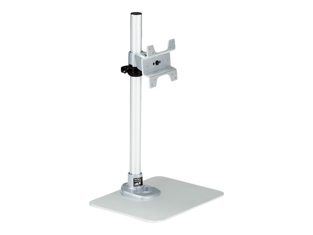 StarTech.com Single Monitor Stand - Adjustable - Supports Monitors 12\" to 34\" - Premium - Single Screen VESA Monitor Mount Stand - Silver (ARMPIVSTND) - Mounting kit (desk stand, feet, wrench, screws, cable clip) - for LCD display - plastic, steel - silver - screen size: 12\"-34\"