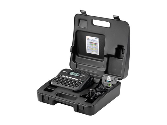 Brother P-Touch PT-D460BTVP - Labelmaker - B/W - thermal transfer - 18 mm width - 180 dpi - up to 30 mm/sec - USB, Bluetooth 5.0 - cutter - 5 line printing, mirror print, vertical print, multi-copy printing - black
