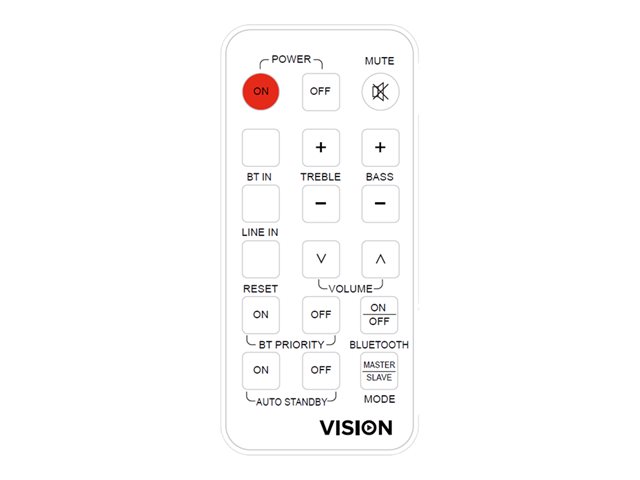 VISION Professional Pair Active 6.5\" Ceiling Speakers - LIFETIME WARRANTY - 2 x 35w (RMS) - switch between modes: standalone pair, or multi-pair system - RS-232 - Bluetooth (renameable, set pin), minijack input - daisy-chain in/out - Remote control -