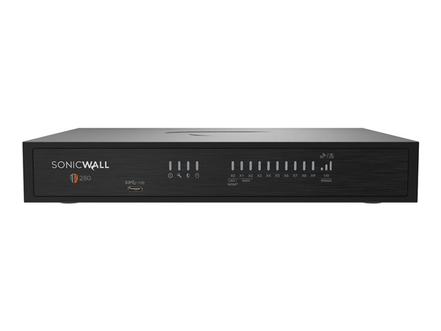 SonicWall TZ Series Tz280 - Gen 8 - security appliance - 1GbE - Wi-Fi 6 - desktop