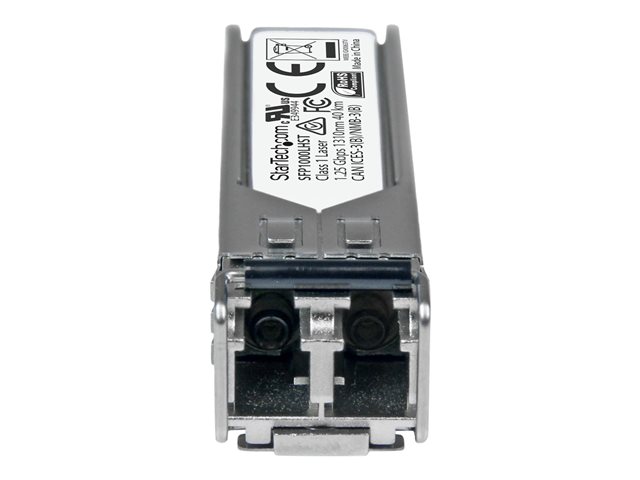 StarTech.com MSA Uncoded Compatible SFP Module, 1000BASE-LH, 1GbE Single Mode (SMF) Fiber Optic Transceiver, 1GE Gigabit Ethernet SFP, LC Connector, 40km, 1310nm, DDM, Mini GBIC Module - Lifetime Warranty (SFP1000LHST) - SFP (mini-GBIC) transceiver module - 1GbE - 1000Base-LH - LC single-mode - up to 40 km - 1310 nm
