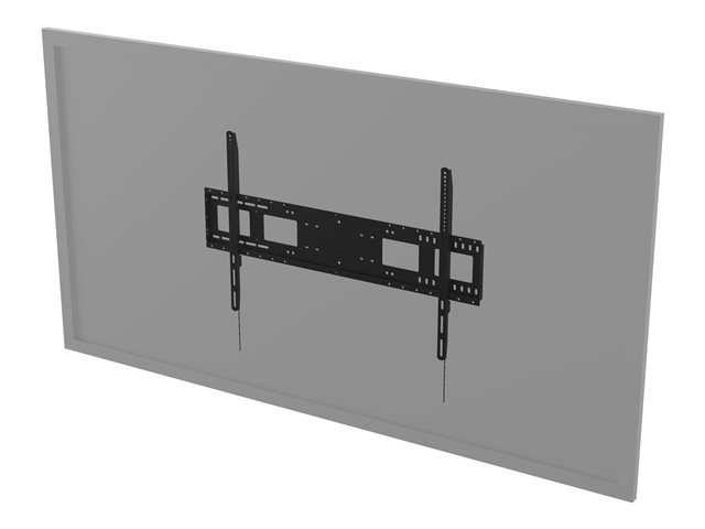 VISION Heavy Duty Display Wall Mount - LIFETIME WARRANTY - fits display 47-110\" with VESA sizes up to 1000 x 600 - non-tilting - suits interactive flat panels or LED TVs - arms latch securely - 3mm cold-rolled steel - media player fixing points - SWL 130kg / 287lb - black