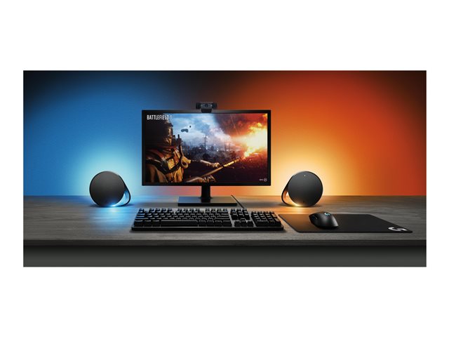 Logitech G560 - Speaker system - for PC - 2.1-channel - wireless - Bluetooth - USB - 120 Watt (Total)