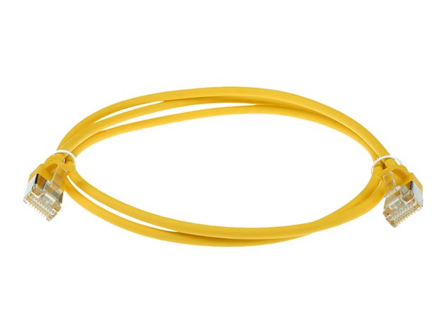 CAT6A U/FTP SLIMLINE YL 0.5M. 1 stk