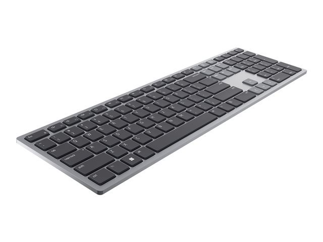 Dell Multi-Device KB700 - Keyboard - wireless - 2.4 GHz, Bluetooth 5.0 - QWERTY - UK - grey - with 3 years Next Business Day Advanced Exchange Service