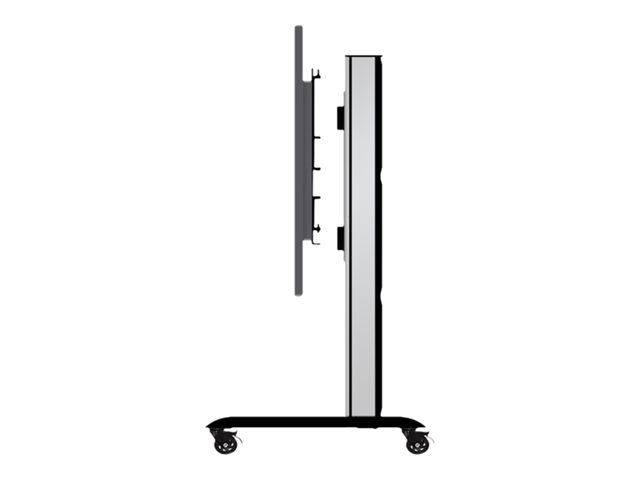 B-TECH System X BT8508 - Cart - for interactive flat panel - black - screen size: 72\"-120\" - mounting interface: up to 1400 x 800 mm - for Microsoft Surface Hub (84 in)