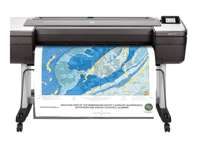 HP DesignJet T1700dr PostScript - 44\" large-format printer - colour - ink-jet - 1118 x 1676 mm - 2400 x 1200 dpi - up to 0.55 min/page - capacity: 2 rolls - Gigabit LAN, USB host - cutter