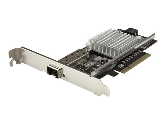StarTech.com 10G Network Card - MM/SM - 1x Single 10G SPF+ slot - Intel 82599 Chip - Gigabit Ethernet Card - Intel NIC Card (PEX10000SFPI) - Network adapter - PCIe 2.0 x8 - 10GbE - 10GBase-LR, 10GBase-SR, 10GBase-LRM - black - for P/N: SFP10GBBXDST, SFP10GBBXUST, SFP10GBLRMST, SFP10GBLRST, SFP10GBSRST, SFP10GBZRST
