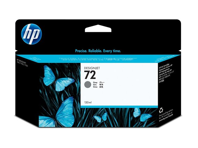 HP 72 - 130 ml - grey - original - DesignJet - ink cartridge - for DesignJet T1100, T1100ps, T1200, T1200ps, T1300, T610, T620, T770, T790