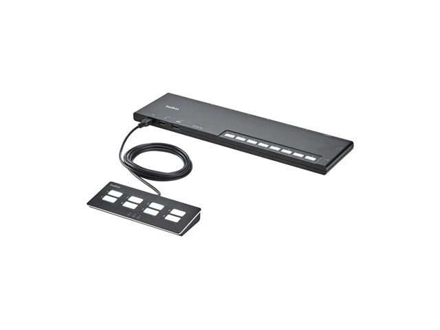 Belkin 8-Port Single Head Modular Secure KVM Switch Base Unit PP4.0 W/Remote