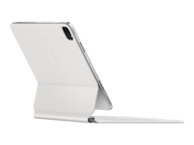 Apple Magic Keyboard - Keyboard and folio case - with trackpad - backlit - Apple Smart connector - QWERTY - Russian - white - for Apple 10.9-inch iPad Air (4th gen, 5th gen), 11-inch iPad Air (M2), 11-inch iPad Pro (1st gen, 2nd gen, 3rd gen, 4th gen)