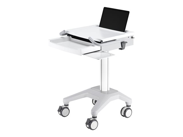 Neomounts MED-M200 - Cart - for notebook / keyboard / mouse - medical - white - screen size: 10\"-17\"