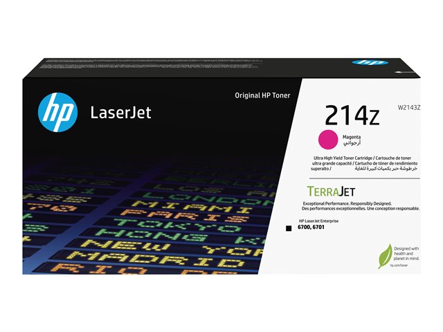 HP 214Z - High Yield - magenta - original - LaserJet - toner cartridge (W2143Z) - for Color LaserJet 6701dn, Color LaserJet Enterprise 6700dn