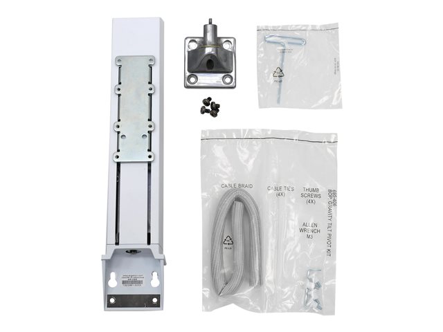 Ergotron StyleView SV HD Monitor Kit - Mounting component (lift mechanism) - for All-In-One - medical - white - screen size: up to 27\" - cart mountable