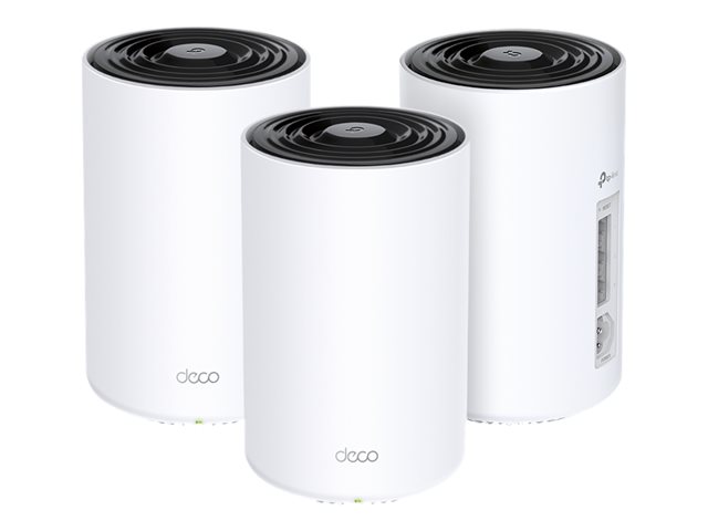 TP-Link Deco PX50 V1 - Wi-Fi system - (3 routers) - up to 6,500 sq.ft - mesh 1GbE, G.hn - Wi-Fi 6 - Dual Band
