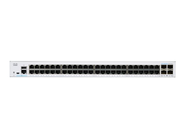 Cisco Business 350 Series CBS350-48T-4G - Switch - L3 - Managed - 48 x 10/100/1000 + 4 x SFP - rack-mountable