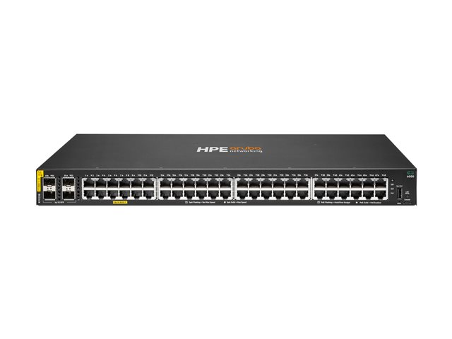 HPE Aruba Networking CX 6000 48p 10M/100M/1G Class4 PoE 4p SFP 1G 740W Switch